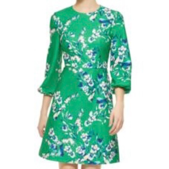 Eliza J Dresses & Skirts - Eliza J‎ Green Floral Dress Size 8
